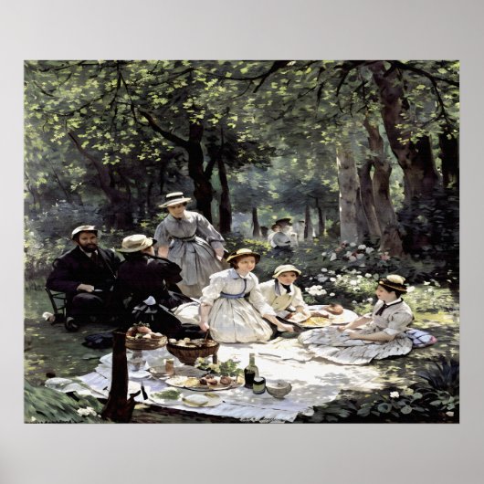 Poster Déjeuner sur l'herbe (Devant)