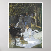 Poster Déjeuner sur l'herbe, 1865 (Devant)