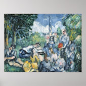 Poster Dejeuner sur l'herbe, 1876-77 (Devant)