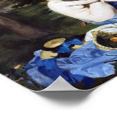 Poster Déjeuner sur l'herbe, Manet (Coin)