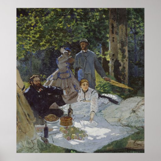 Poster Déjeuner sur l'herbe, panneau central (1865) (Devant)