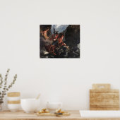 Poster Delacroix - Angelika libérée ou Saint Georges (Cuisine)