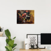 Poster Delacroix - Fleur - Vie fixe (Bureau à domicile)