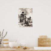 Poster Delacroix - Hamlet Et Horatio Avant La Gravedi... (Cuisine)