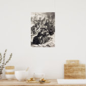 Poster Delacroix - Hamlet et Laertes dans la tombe d'Op… (Cuisine)