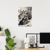 Poster Delacroix - Hamlet et Laertes dans la tombe d'Op… (Bureau à domicile)