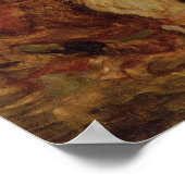 Poster Delacroix - La chasse au lion (Coin)