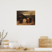 Poster Delacroix - La Mort De Hassan (Cuisine)