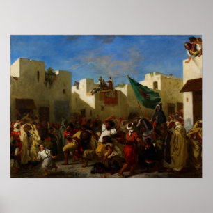 Poster Delacroix - Les Fanatiques De Tanger