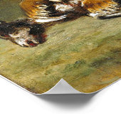 Poster Delacroix - Lion Dévorant Une Chèvre (Coin)