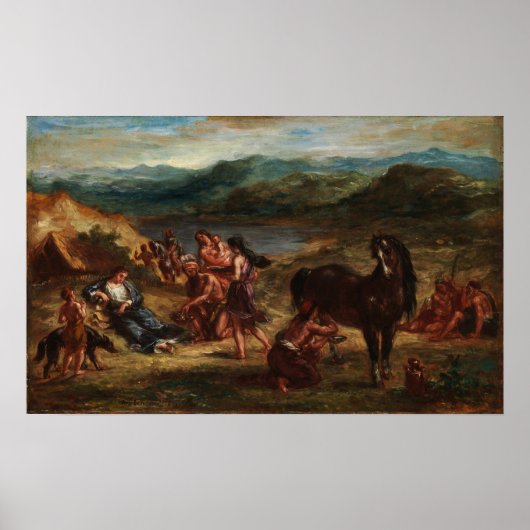 Poster Delacroix - Ovide In Scythians 1862 (Devant)