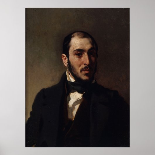 Poster Delacroix - Portrait D'Eugene Laval Architect (Devant)