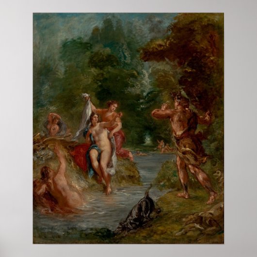 Poster Delacroix - Quatre Saisons Été Diana Surpris B... (Devant)