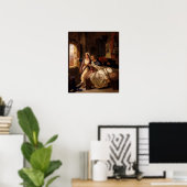 Poster Delacroix - Rebecca Et Ivanhoé Blessé (Bureau à domicile)