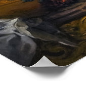 Poster Delacroix - Vase de fleurs avec console 1849 (Coin)