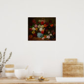 Poster Delacroix - Vie morte avec Dahlias 1835 (Cuisine)