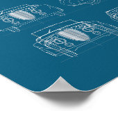 Poster Delahaye 165 Figoni et Falaschi (Coin)