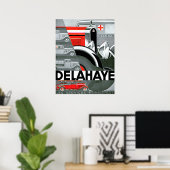 Poster Delahaye ~ Publicité automobile Vintage (Bureau à domicile)