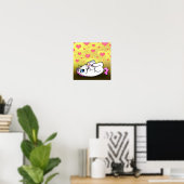 Poster Délai d'alimentation du bébé licorne - Rose - Impr (Bureau à domicile)