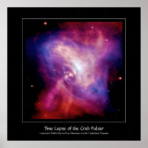 Poster Délai de Pulsar de crabe - Étoile de neutron