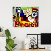 Poster Delaunay - Vie morte portugaise (Bureau à domicile)