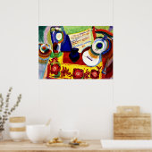 Poster Delaunay - Vie morte portugaise (Cuisine)