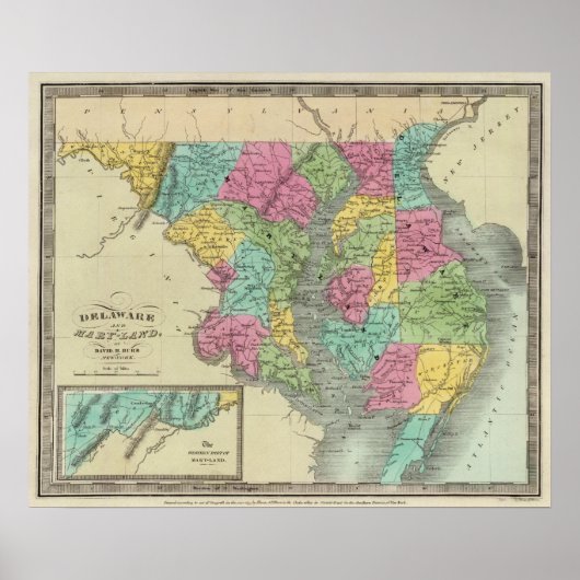 Poster Delaware Et MaryLand (Devant)