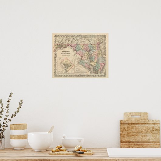 Poster Delaware et Maryland (Cuisine)