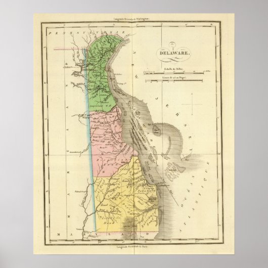 Poster Delaware US (Devant)