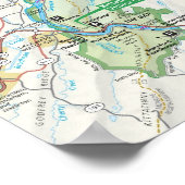 Poster Delaware Water Gap Zone nationale de loisirs (Coin)