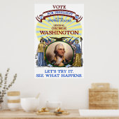 Poster d'élection de George Washington 1789 (blanc (Cuisine)