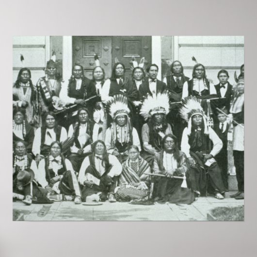 Poster Délégation indienne des dirigeants sioux à Washing (Devant)