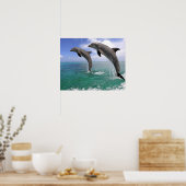 Poster Delfin, Delphin, Grosser Tuemmler, Tursiops 4 (Cuisine)