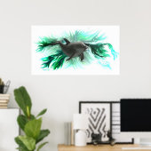 Poster Delfinbaby (Bureau à domicile)
