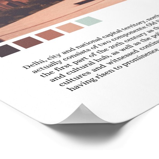 Poster Delhi - Inde (Coin)