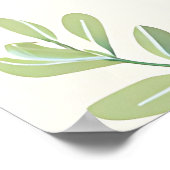 Poster Delicate Blueberry Eucalyptus Pattern (Coin)