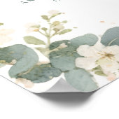 Poster Delicate Floral & Eucalyptus Wedding Gift & Cards (Coin)