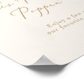 Poster Delicate Gold Cream Wedding Favors Party Poppin' (Coin)