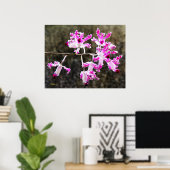 Poster Delicate Orchid Blossoms Wall Art 28x22 (Bureau à domicile)