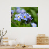 Poster Delicate Oubliez-Moi Pas Les Fleurs (Cuisine)