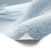 Poster Delicate Snowflakes – Minimal Winter Wall Art (Coin)