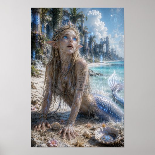 Poster Délice / Sirène / Plages Blanches (Devant)