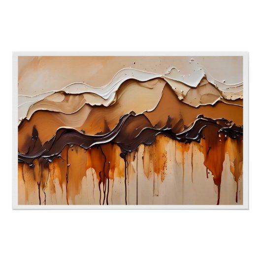 Poster Délices Glacés et Gourmandises Fondantes (Devant)