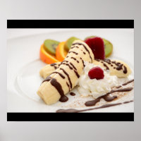 Délicieuse Crème à l'arc et dessert à la banane