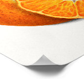 Poster Délicieuse peinture à la mandarine orange (Coin)