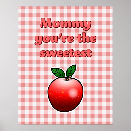 Poster Délicieuse Pomme rouge (Devant)