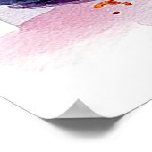 Poster Délicieuse tranche de gâteau au fromage aux bleuet (Coin)