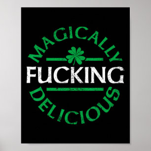 Poster Délicieusement Magique Drôle Saint-Patrick Irlanda