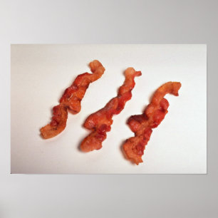 Poster Délicieux bacon cuit
