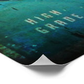 Poster Délicieux café frais frais vieux réplique ancienne (Coin)